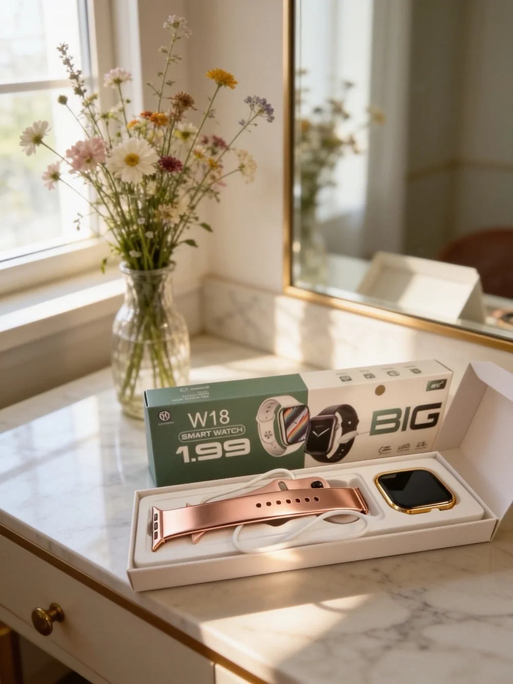 BIG W18 Smart Watch 1.99 — Green